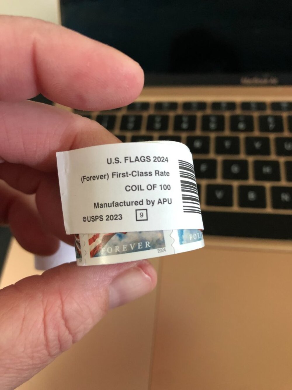 5 Rolls of 100, 500 Total Stamps, Never Expire, Holiday Card Season Is Coming - Picture 3 of 12